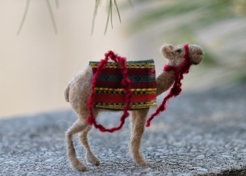 Needle felted Camel. Nativity Made to order image 3