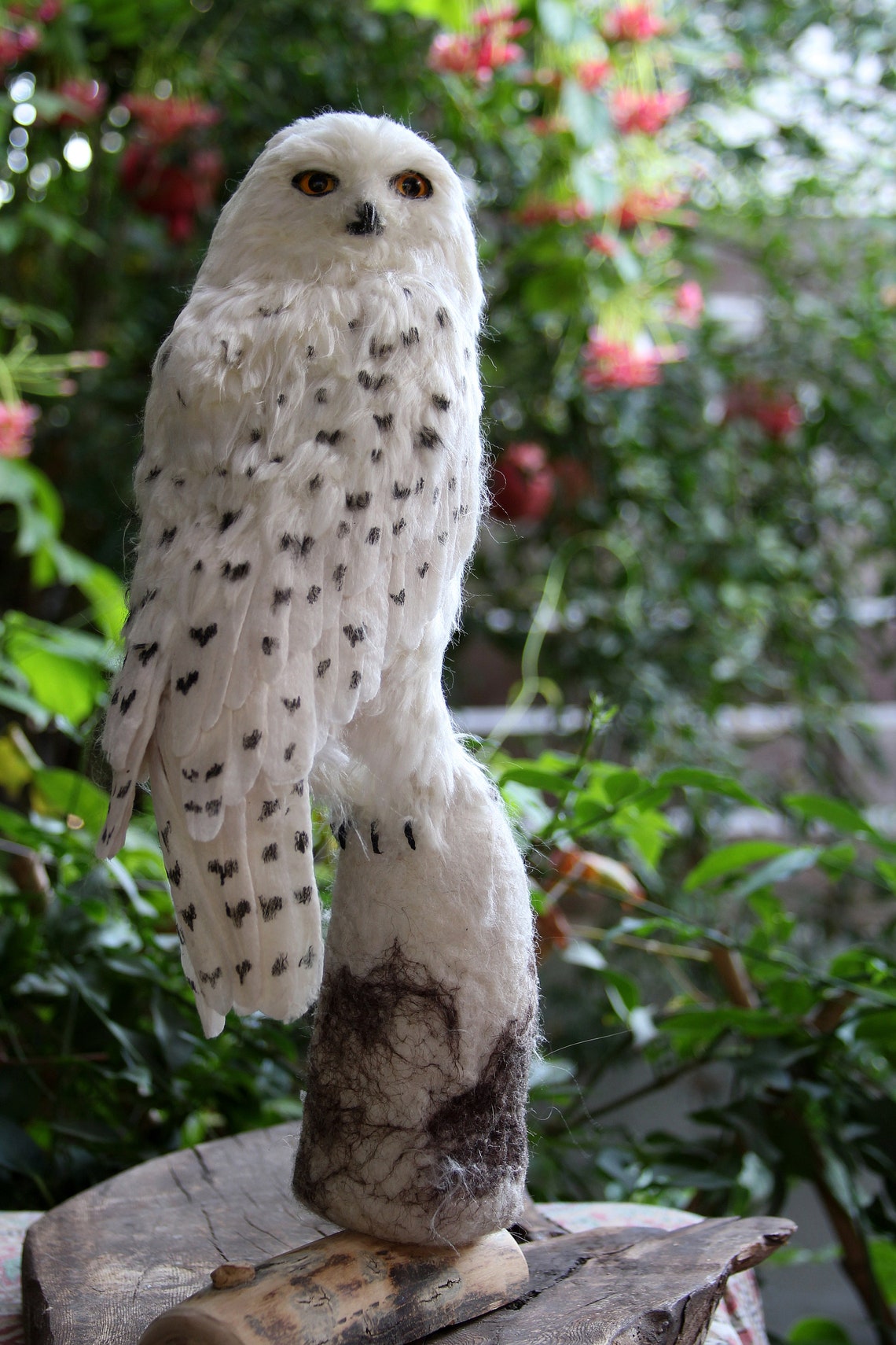 Snowy owl Christmas tree topper. Needle felted Snowy owl. Etsy