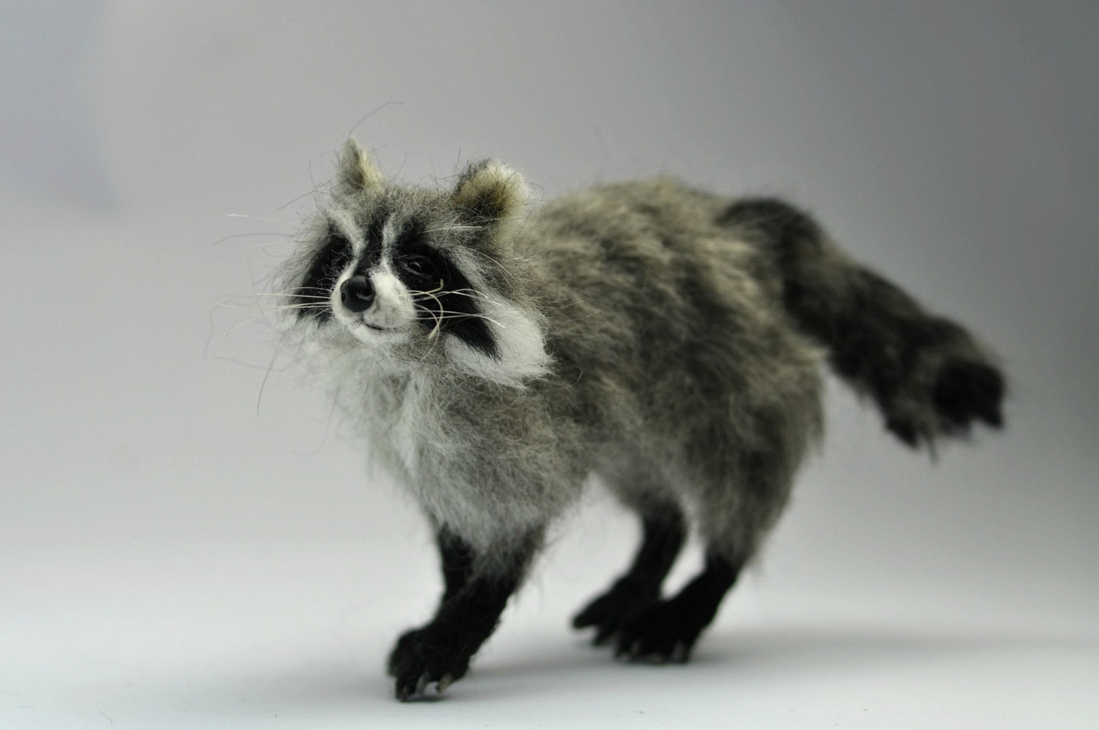 Needle Felted Animals. Raccoon. Needle Felted Raccoon. Felt Etsy