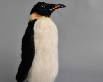 Needle Felted  Penguin Made for custom order