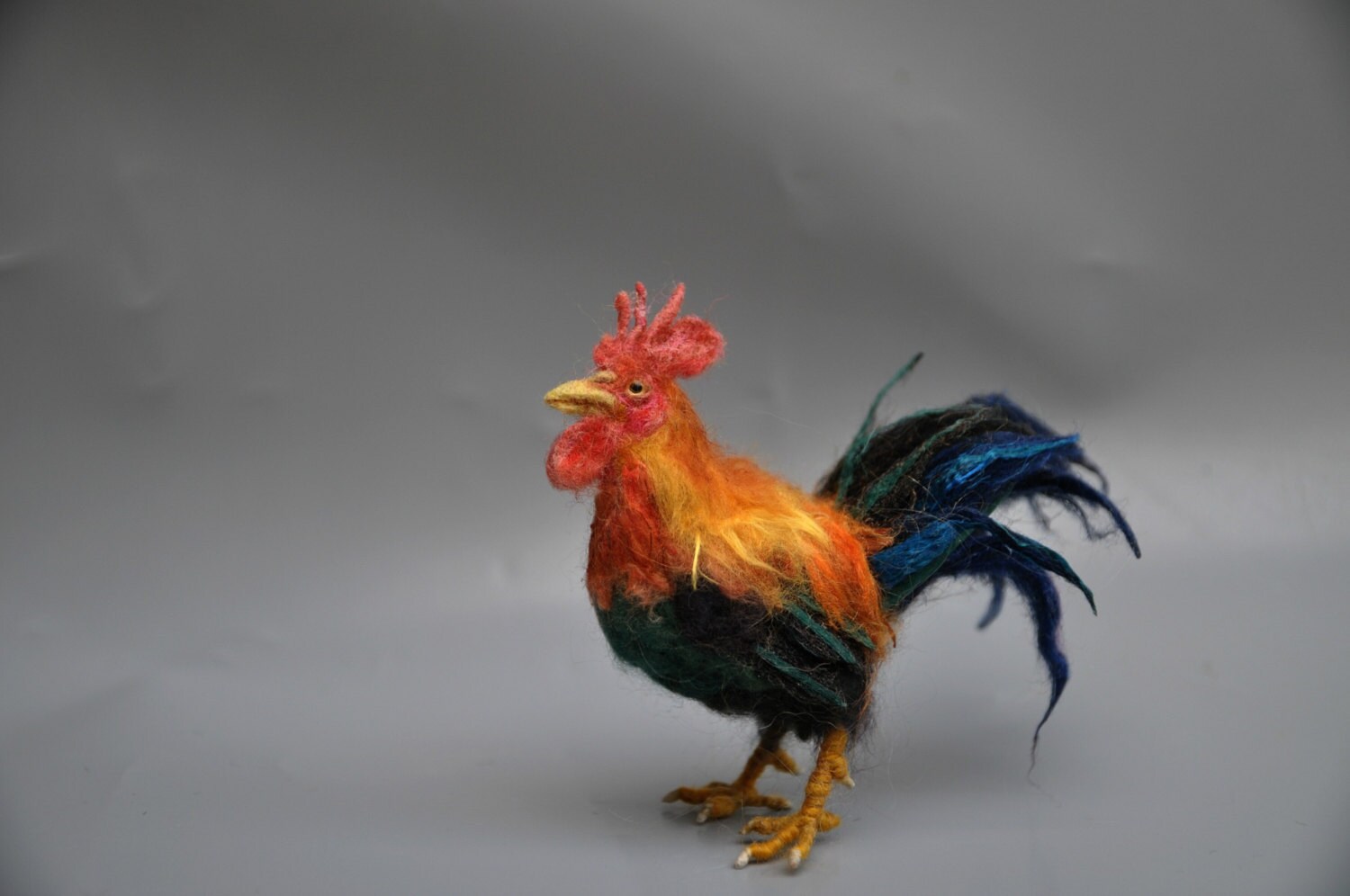 Needle Felted Bird . Needle Felted Rooster. Needle Felt by Etsy