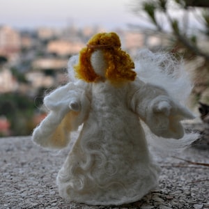 Needle felted-Nativity Set-Nativity-Waldorf Angel-wool soft sculpture needle felt by Daria Lvovsky image 4