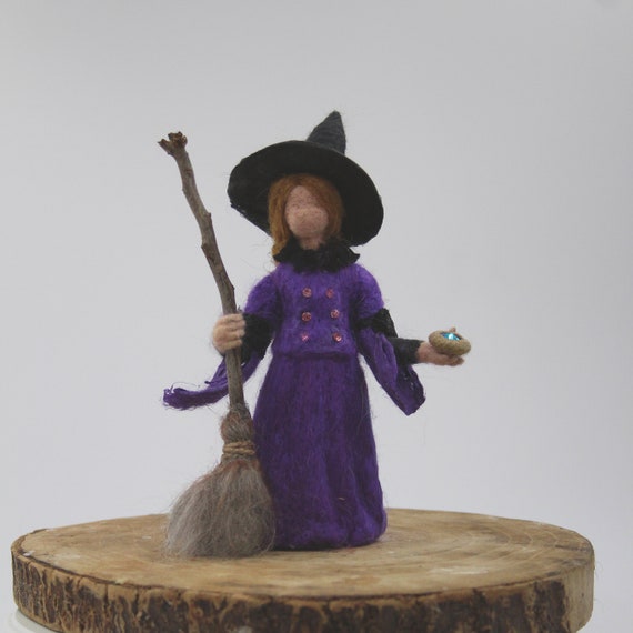 Needle Felted Witch. Halloween Witch. Needle Felted Doll. Etsy