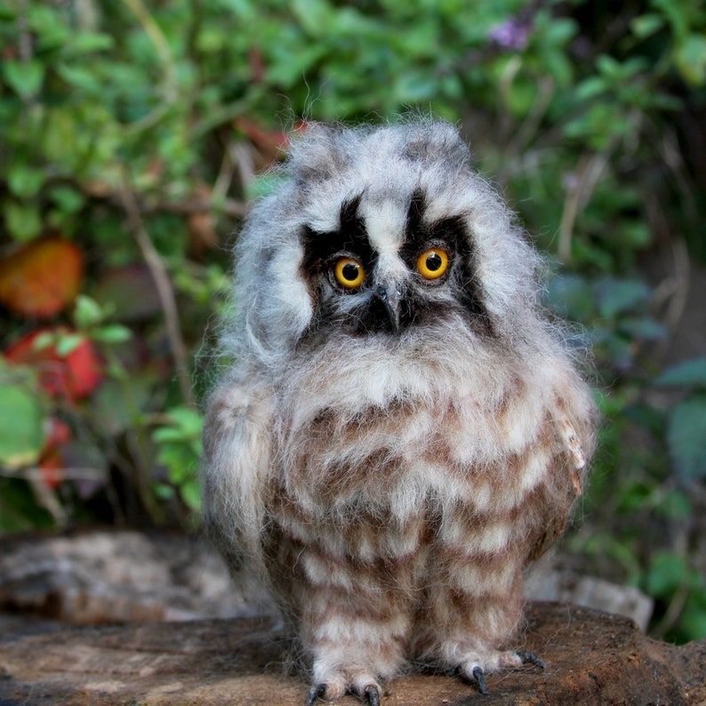 Needle Felted Wool Owl. Felt Owl . Owl Figurine. Baby Owl. Etsy