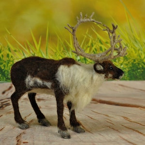 Needle felted animals. Needle Felted Reindeer. Needle felted soft sculpture. Needle felt by Daria Lvovsky image 5