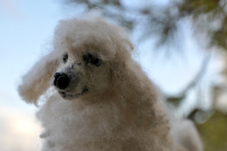 Custom Dog portrait. Memorial Needle felted dog. image 1