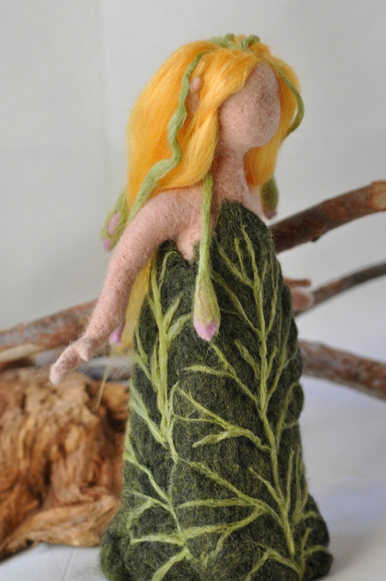 Needle felted Waldorf Pixie. Waldorf felted doll. Waldorf felted fairy. Needle felt Waldorf. image 5