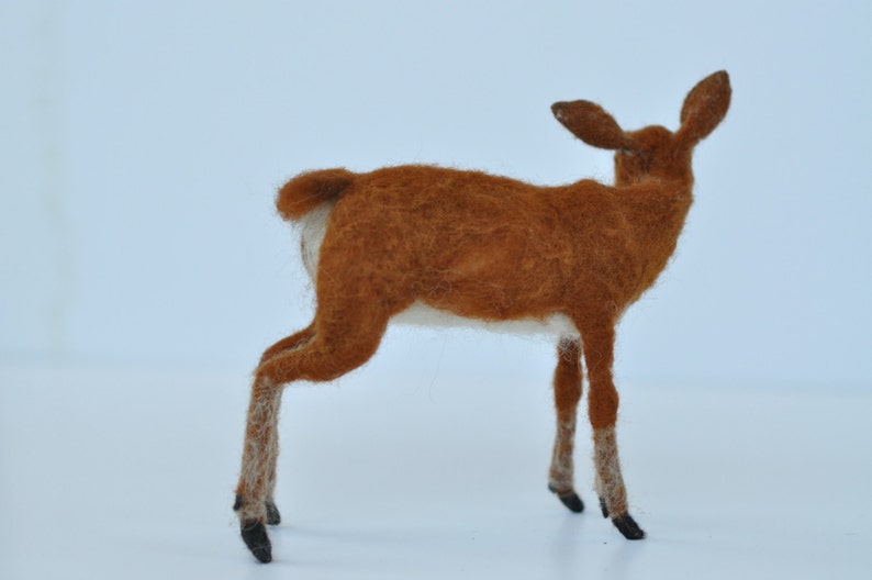 Needle felted animal. Deer . Soft sculpture. Made to order image 4