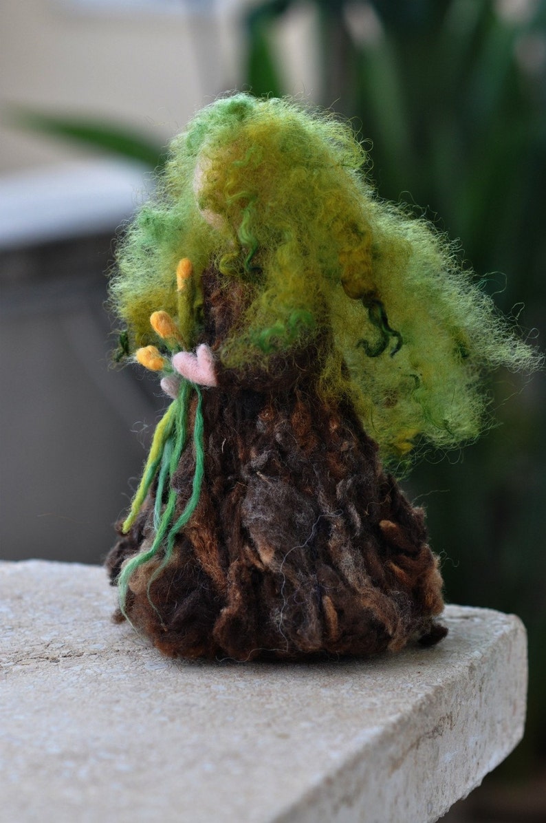 Needle felted Waldorf Forward Spring Maiden.Made to custom order image 3