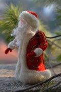 Needle felted Waldorf Santa Made for custom order product logo