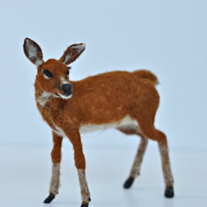 Needle felted animal. Deer . Soft sculpture. Made to order image 1