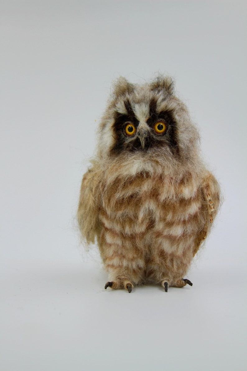 Needle Felted Wool Owl. Felt Owl . Owl Figurine. Baby Owl. Etsy