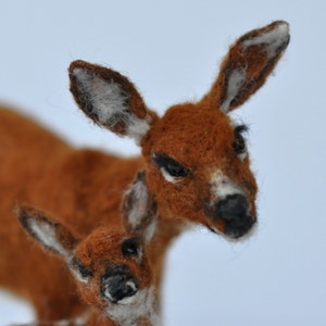 Needle felted animal. Deer . Soft sculpture. Made to order image 5