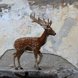 Needle Felted Animal. English fallow deer . needle felted deer sculpture, Deer Made to order image 8