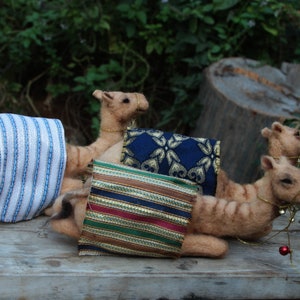 Needle felted Nativity. Sitting Camel Waldorf. Doll wool soft sculpture. Needle felt by Daria Lvovsky image 7