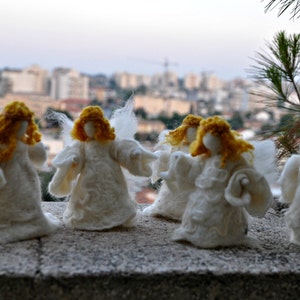 Needle felted-Nativity Set-Nativity-Waldorf Angel-wool soft sculpture needle felt by Daria Lvovsky image 2