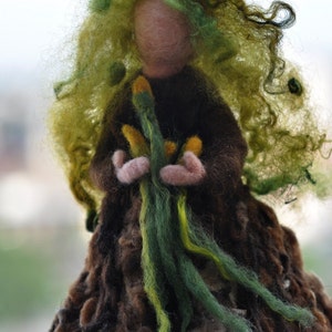 Needle felted Waldorf Forward Spring Maiden.Made to custom order image 1