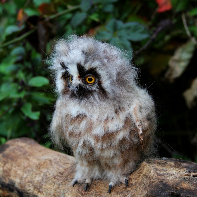Needle Felted Wool Owl. Felt Owl . Owl Figurine. Baby Owl. Etsy