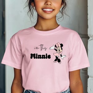 I&#39;m This Minnie Toddler Shirt, Birthday Girl Shirt, Minnie Mouse Birthday Outfit, Disney Birthday Trip Tee, Family Matching Shirts