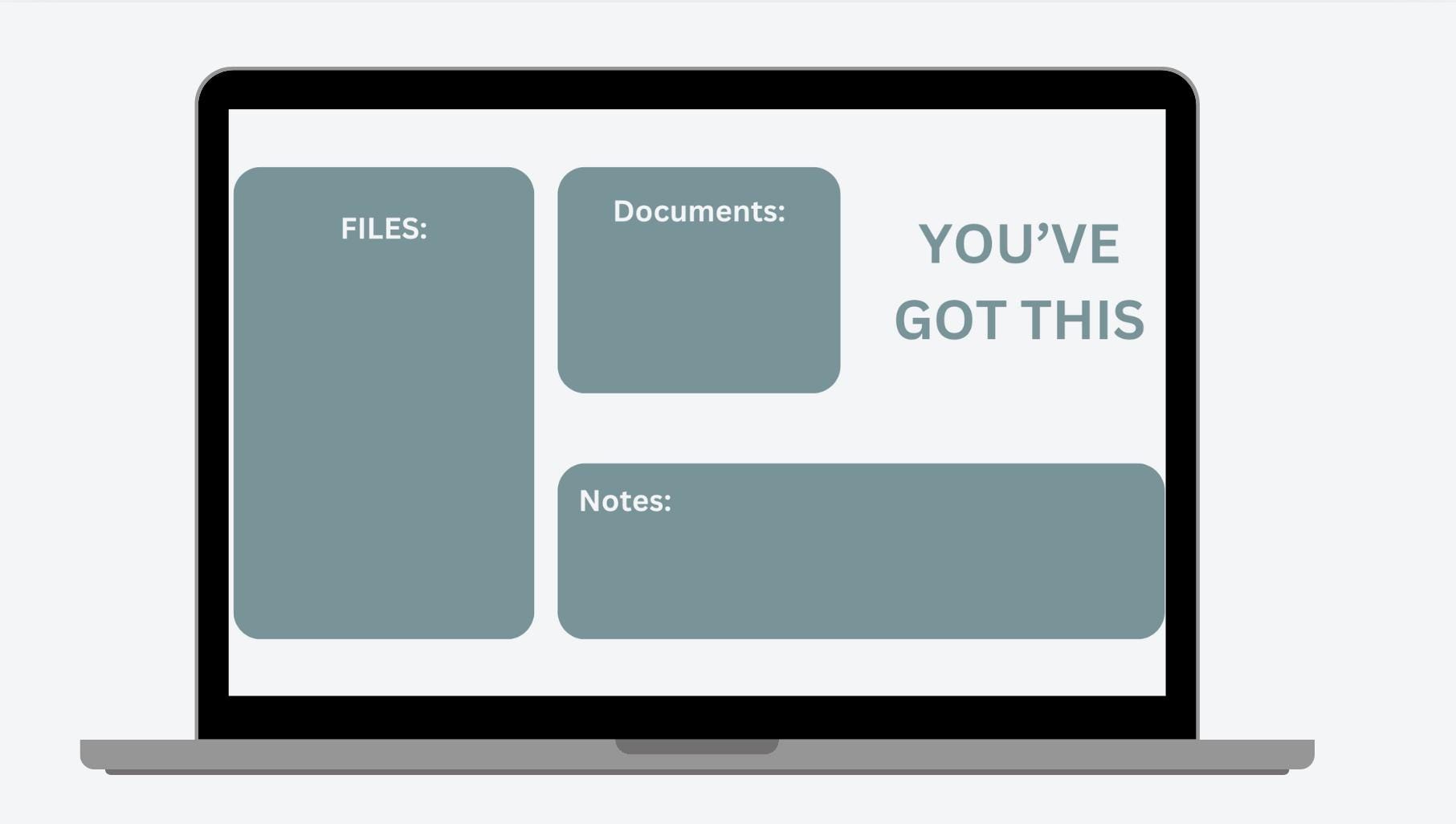 Green Desktop Wallpaper With File Organisation - Etsy