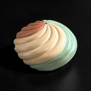 Native American Jemez Handmade Seed Pot Swirl Pottery By Marcella Yepa