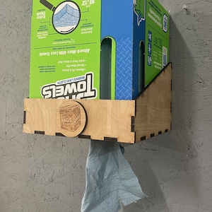 Rag in a Box Dispenser Storage Rack Organizer - Etsy