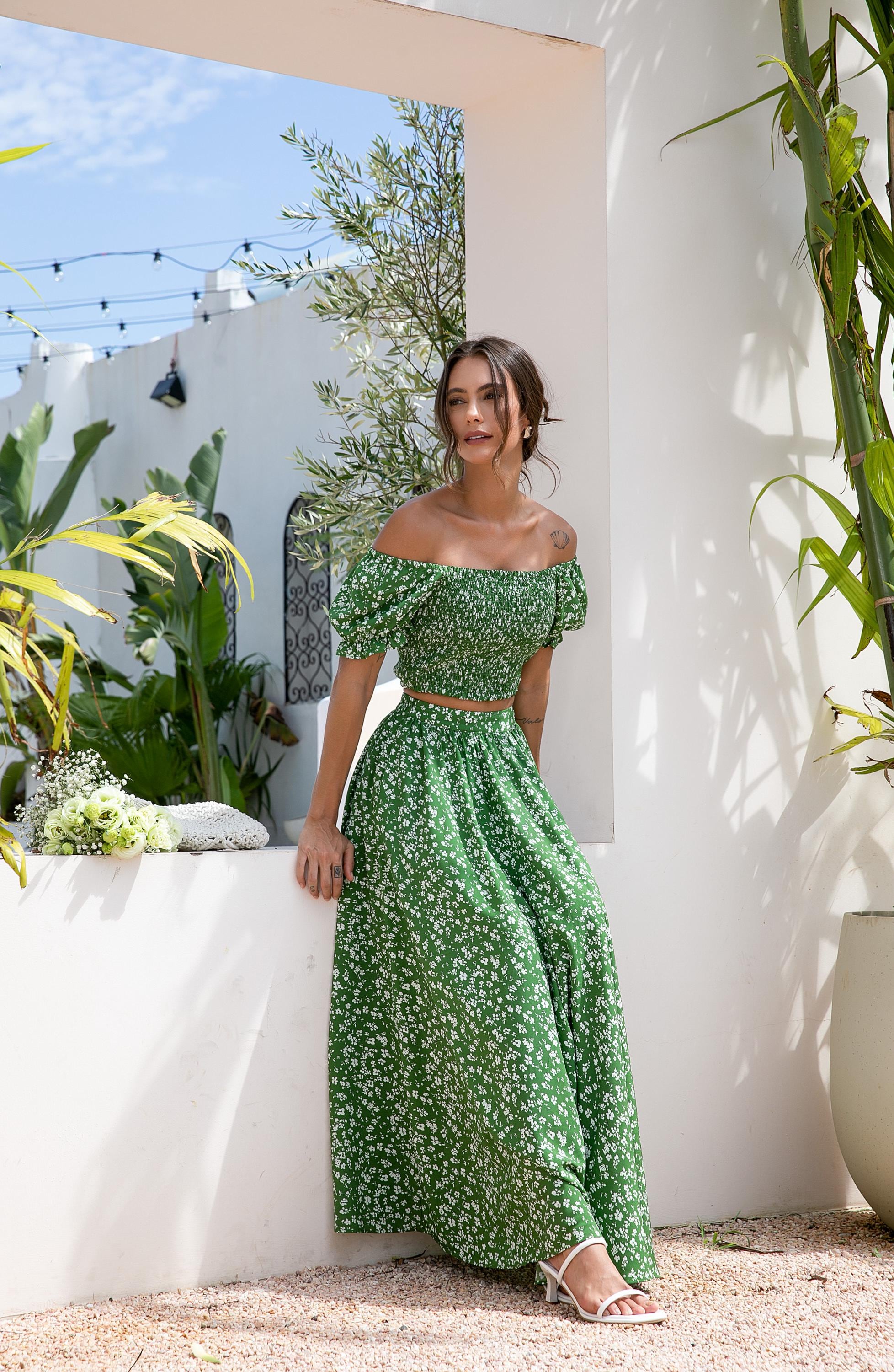 AURAFIT PADDED TANK DRESS / 抹茶 (MATCHA) Halter V Neck Matcha Green Long Bridesmaid Dress – Ohmollydress