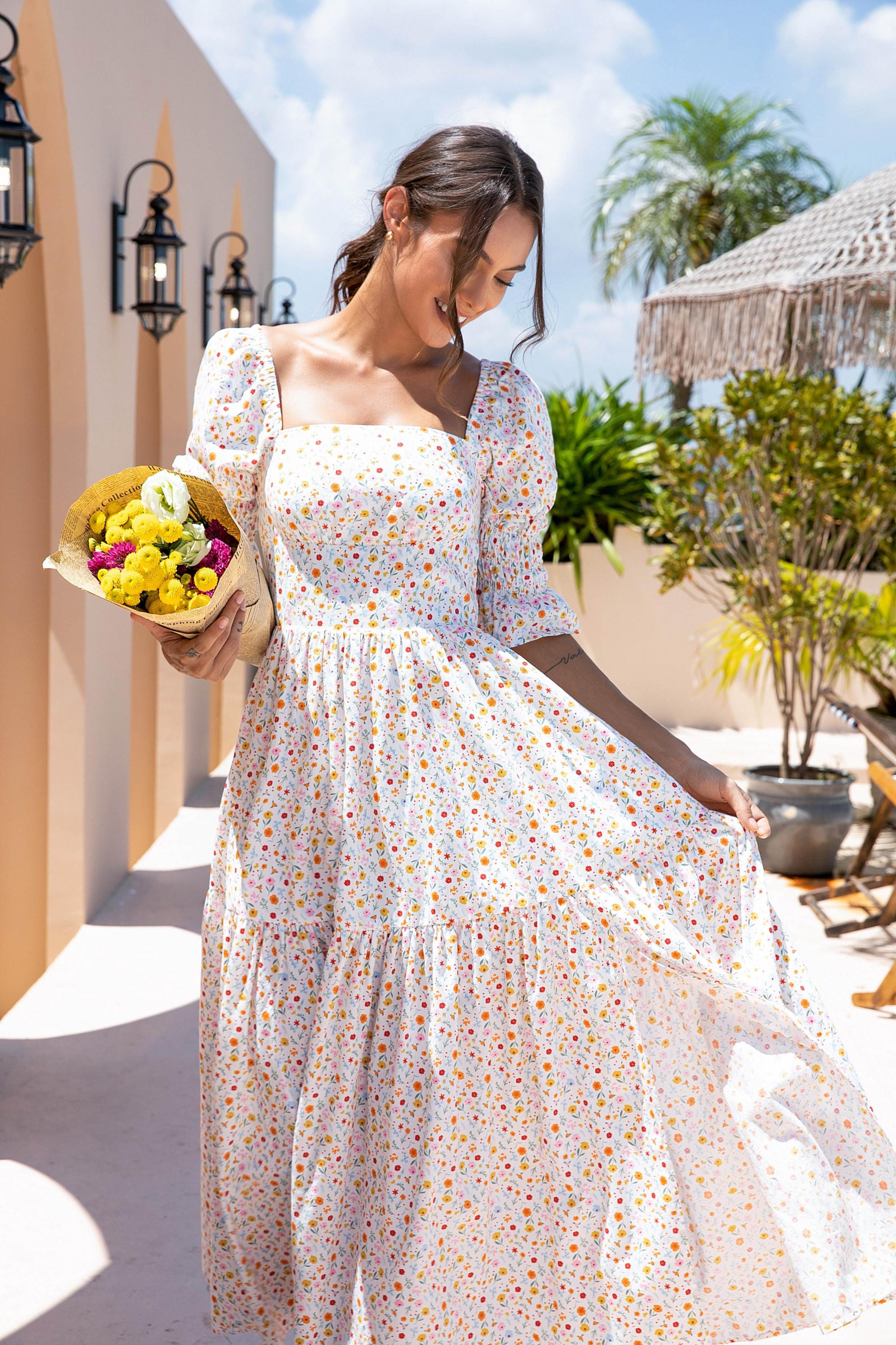 cotton summer dresses with sleeves Summer Dress Cotton Dress Soft Casual Loose Robes Short Sleeves Shift Dress Boho Maxi Dress Customized Dress Plus Size Clothing Linen Dress