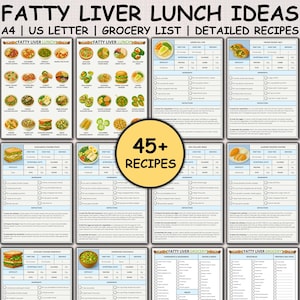 Fatty Liver Meal Ideas, Fatty Liver Meal Plan, Fatty Liver Disease Food Chart, Anti Inflammatory NAFLD or NASH Diet for Liver Health, Recipe