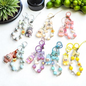 Cute Monsters handmade keychain, bag charm and phone strap