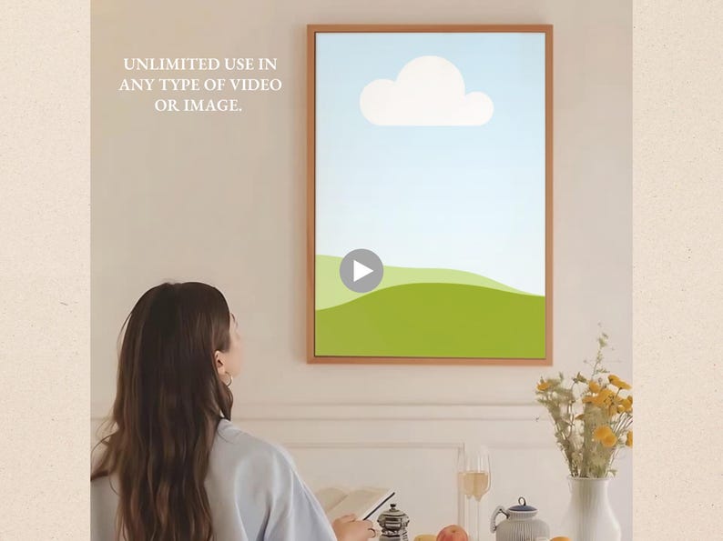 Enhance your shop with this Video Mockup Listing bundle, perfect for creating high-impact listing videos. Featuring a Canva video listing format and video frame mockup with person, this set brings your artwork to life. Includes realistic video mockups poster scenes, a vertical frame video mockup, and easy-to-use Canva video templates—ideal for promoting prints, posters, or digital designs in a modern and engaging way.