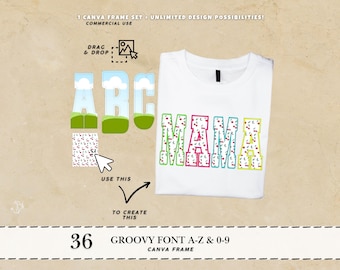 Groovy font Canva letter frames groovy letter png Canva monogram bubble letters font varsity letter Canva letter png Canva frames alphabet