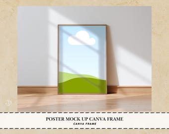 Poster mock up Canva frame wall art mockup frame boho Canva frame simple frames mockup Canva frame mockup Vertical Frame Mockup photo frame