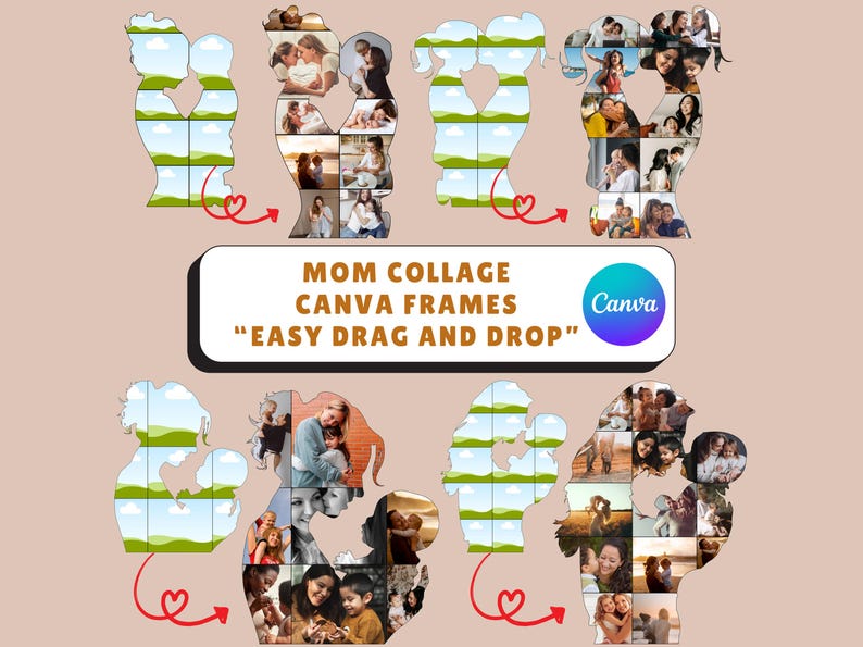 Create a beautiful keepsake with our Collage Canva Frames designed just for moms. Celebrate cherished memories with our Mom Canva frames and personalize a Mom memory poster that tells your story. Build a touching Mom photo collage or design a unique Mom daughter custom gift. Add a heartfelt touch with a Mom photo frame or explore our elegant Mother Canva frame options for the perfect Mothers Day gift or birthday surprise.