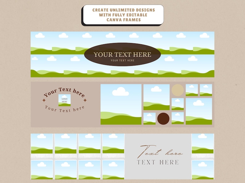 Elevate your shop's look with this Etsy Banner Template bundle, perfect for creating a cohesive and eye-catching storefront. This Etsy banner bundle includes Canva Etsy banner designs and Etsy banner mockups for easy customization. Featuring Canva banners templates aesthetic, this pack is ideal for branding, promotions, or seasonal updates. Also great as a website banner Canva collage, it adds a stylish touch to your online presence.