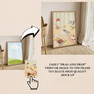 Enhance your shop with this Video Mockup Listing bundle, perfect for creating high-impact listing videos. Featuring a Canva video listing format and video frame mockup with person, this set brings your artwork to life. Includes realistic video mockups poster scenes, a vertical frame video mockup, and easy-to-use Canva video templates—ideal for promoting prints, posters, or digital designs in a modern and engaging way.
