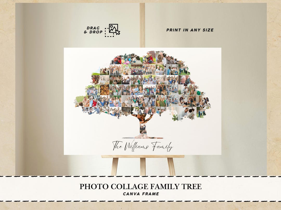 Family Tree Photo Collage Canva Frames Family Tree Pictures Family ...