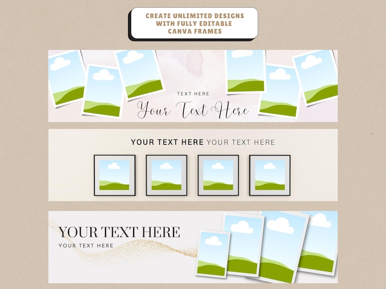 Elevate your shop's look with this Etsy Banner Template bundle, perfect for creating a cohesive and eye-catching storefront. This Etsy banner bundle includes Canva Etsy banner designs and Etsy banner mockups for easy customization. Featuring Canva banners templates aesthetic, this pack is ideal for branding, promotions, or seasonal updates. Also great as a website banner Canva collage, it adds a stylish touch to your online presence.