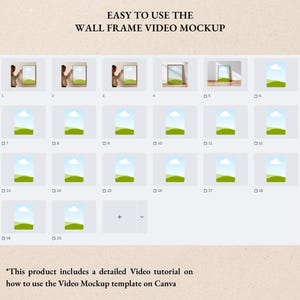 Bring your designs to life with this Mockup Animated Canva Videos bundle, featuring stylish mockup frames and a versatile mockup bundle for all your creative needs. Perfect for sellers, it includes video mockup frames ideal for Etsy product videos and social media. With an easy-to-edit Canva video template and smooth animation mockup video effects, you can showcase your artwork, posters, or prints in a modern and engaging way.