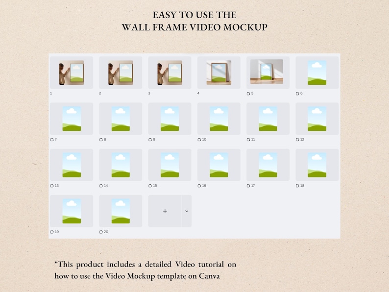 Bring your designs to life with this Mockup Animated Canva Videos bundle, featuring stylish mockup frames and a versatile mockup bundle for all your creative needs. Perfect for sellers, it includes video mockup frames ideal for Etsy product videos and social media. With an easy-to-edit Canva video template and smooth animation mockup video effects, you can showcase your artwork, posters, or prints in a modern and engaging way.