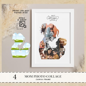 Collage Canva Frames Mom Canva frames, Mom memory poster Mom photo collage Mom daughter custom Mom photo frame Mother canva frame