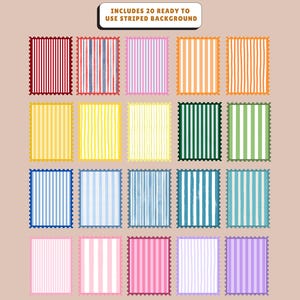 Create stylish Canva shirt designs with this versatile bundle featuring Border Canva frames and Striped PNG Canva border frame elements. Perfect for making a unique stamp stripes shirt, each Canva frame template is ideal for Canva sublimation designs. Use these trendy borders and frames to add a bold, creative touch to your shirts, digital art, or custom print projects with ease.