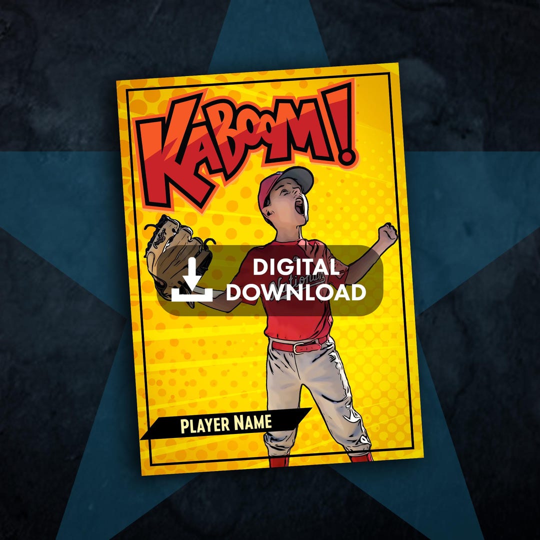 2023 KABOOM! Design - Personalized Multi-sport DIGITAL Image - Etsy