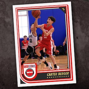 2022-23 Basketball Design - Personalisierte DIGITALE Karte