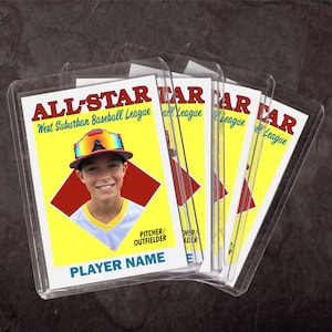 1980er Jahre All Star Baseball Design - Personalisierte Sportkarte * Ikone *