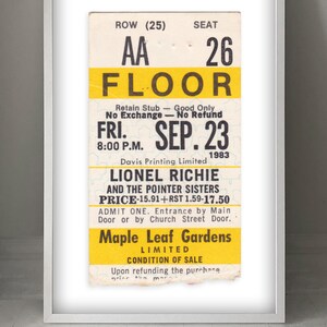 Lionel Richie @ Maple Leafs Garden 23.09.83
