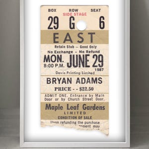 Bryan Adams @ Maple Leafs Garden 29.06.87