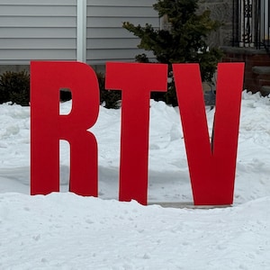 Plywood BTV / RTV Letters, Unpainted, Pick Up Only