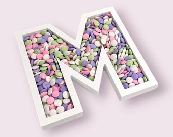 Single Letter Candy Platter, Letter Candy Dish, Single Letter Tray