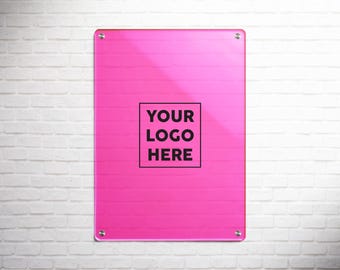Fluorescent Sign In Board, Bar or Bat Mitzvah, Sweet Sixteen, Neon Acrylic, Hanging Hardware Optional